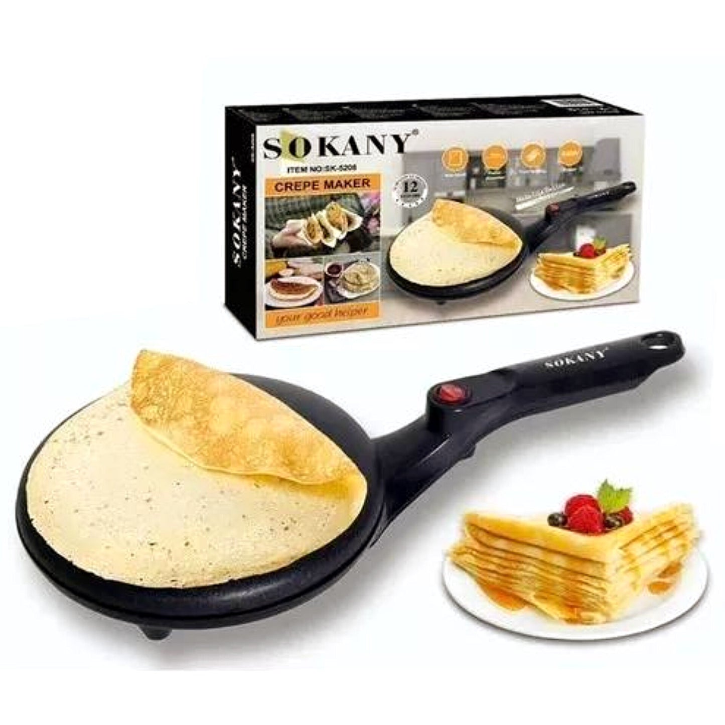 Panquequera Sokany SK-5208 TM - Panquequera eléctrica