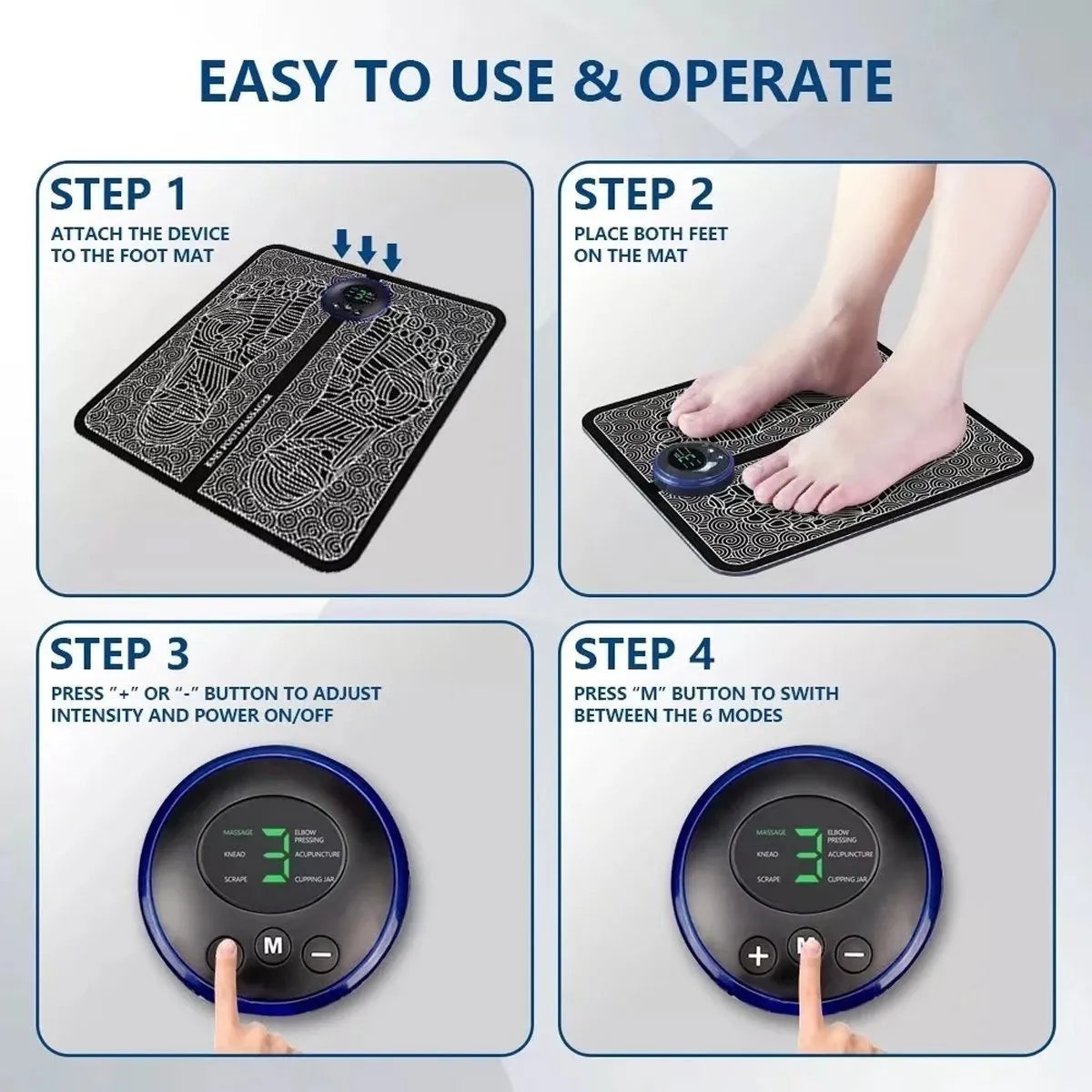Masajeador de pies eléctrico portátil