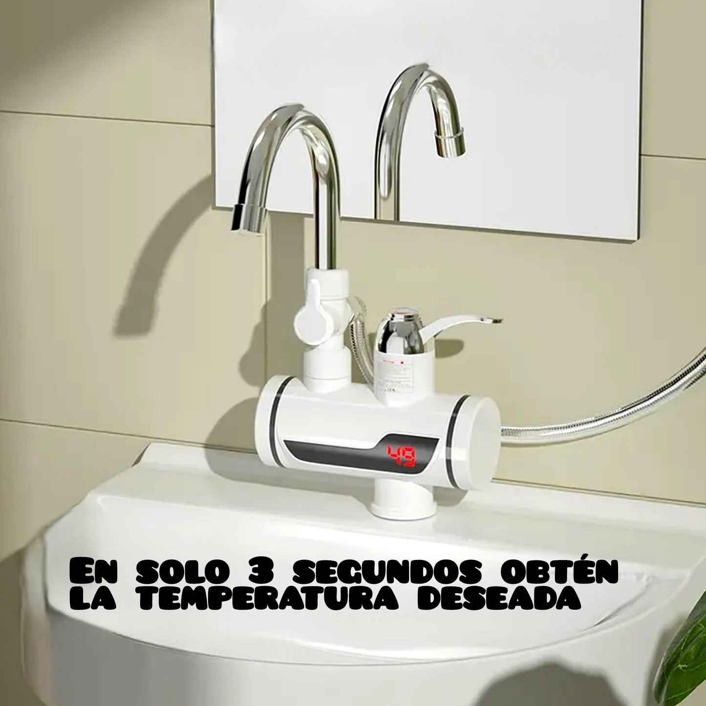 QuickHotShower™ - Grifo con Calentador de agua eléctrico + Ducha