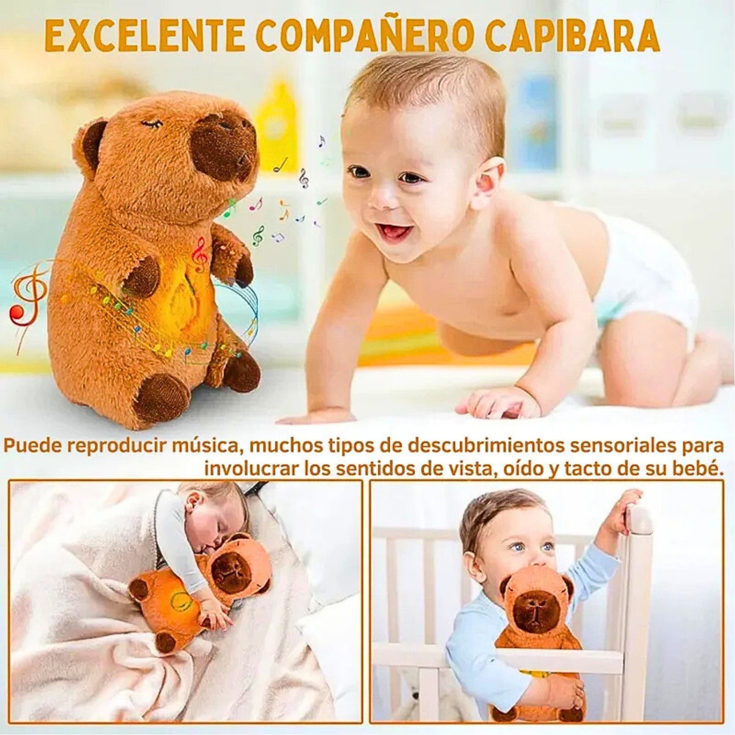 CapiSueño™ - Peluche Capibara que Respira