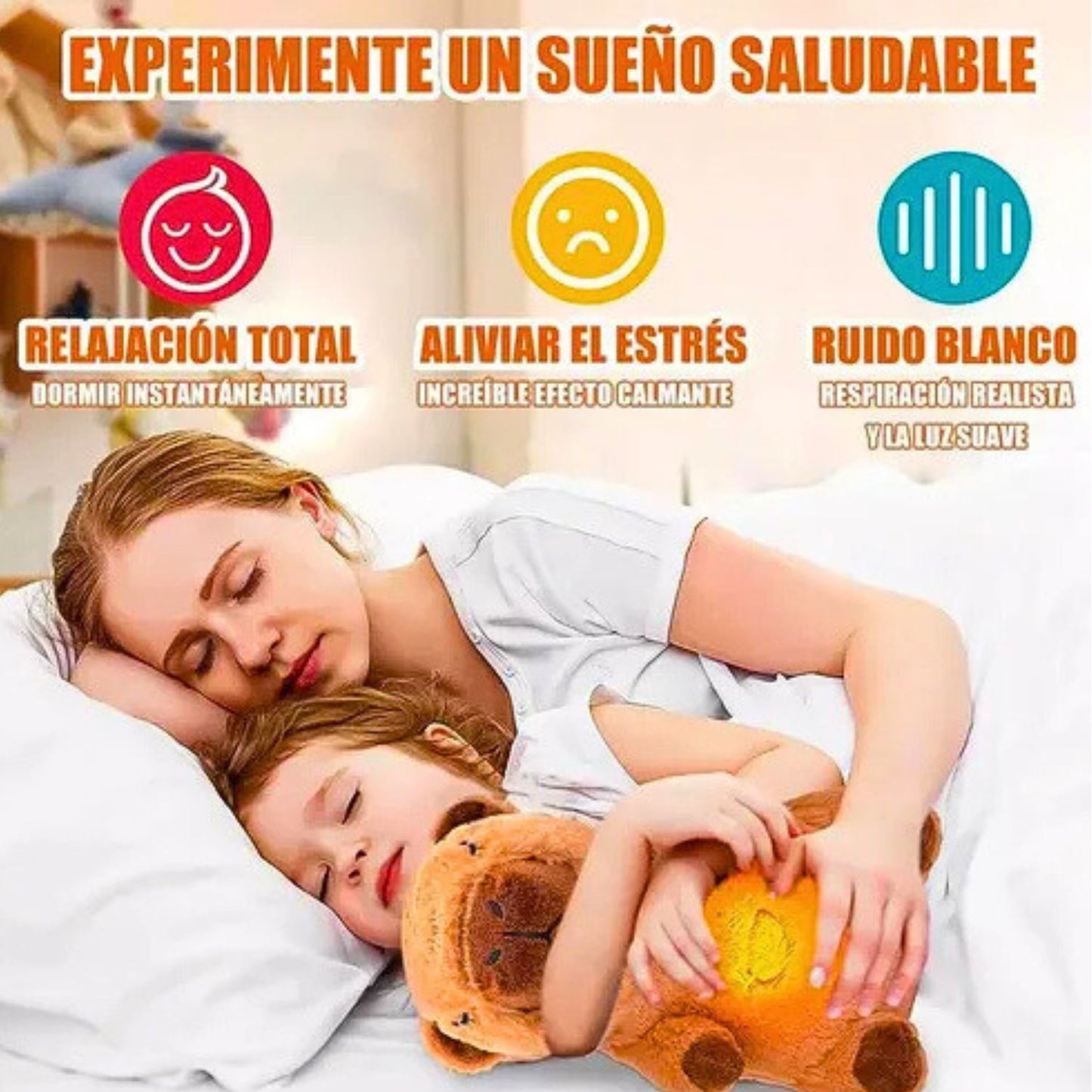 CapiSueño™ - Peluche Capibara que Respira