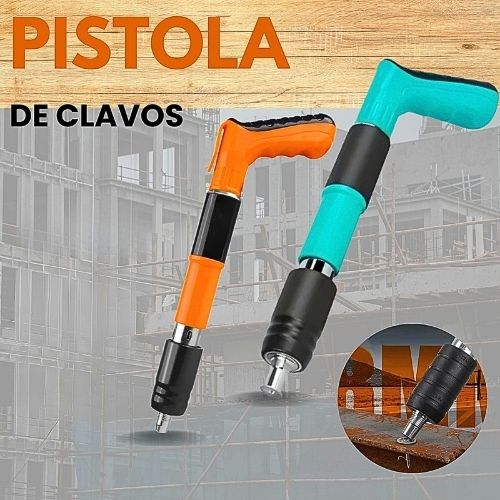 Pistola de clavos + 100 clavos
